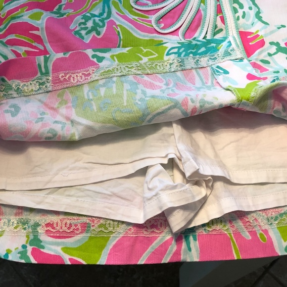 Lilly Pulitzer Pink Daisy Fun Skort 0 - Picture 6 of 8